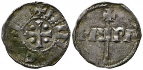 PAVIA. Enrico I di Baviera (1014-1024). Denaro Ag (1,36 g). MIR 834/1 - R2 var. PAIPA al R/. Esamplare di buona qualità, schiacciature di conio. qSPL