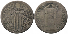 ROMA. Benedetto XIV (1740-1758). Grosso giubileo 1750 con Porta Santa aperta. Ag (1,08 g). MB-BB