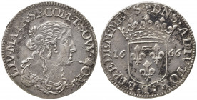 TASSAROLO. Livia Centurioni (1616-1688), moglie di Filippo Spinola. Luigino 1666. Ag (2,08 g). MIR 995. qSPL