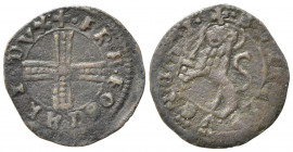 VENEZIA. Francesco Foscari (1423-1457). Quattrino per la terraferma o 4 denari. Cu (0,78 g). Montenegro 170. BB