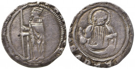 VENEZIA. Francesco Foscari (1423-1457). grossone da 8 soldi di primo tipo. Ag (2,14 g). Montenegro 161. *foro MB