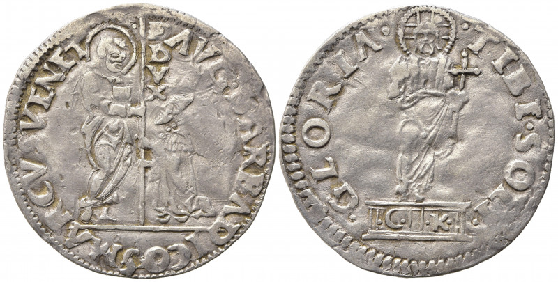 VENEZIA. Agostino Barbarigo (1486-1501). Mocenigo o Lira Ag (6,35 g). Montenegro...