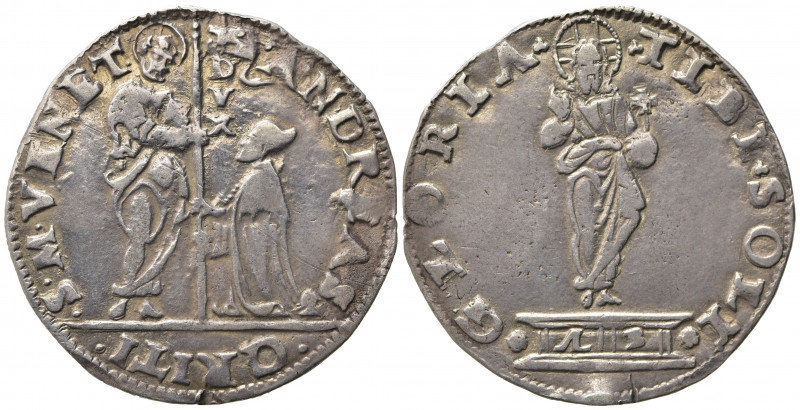 VENEZIA. Andrea Gritti (1523-1538). Mocenigo o Lira Ag (6,32 g). Montenegro 347....