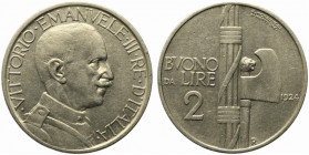 Vittorio Emanuele III (1900-1943). Buono da 2 lire 1924 "Fascio". Gig. 106. SPL