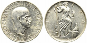 Vittorio Emanuele III (1900-1943). 10 lire 1936 "Impero". Gig. 64. SPL colpo al bordo