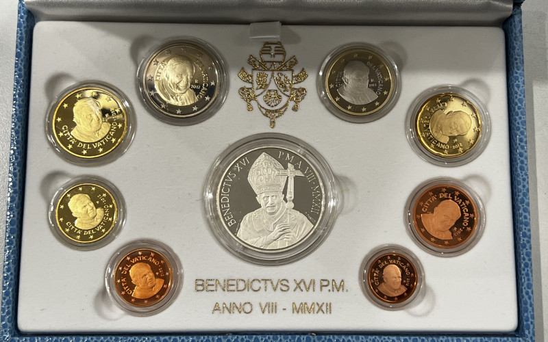 Vaticano. Monetazione in Euro. Benedetto XVI. Divisionale 2012. PROOF