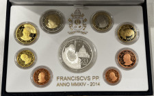 Vaticano. Monetazione in Euro. Benedetto XVI. Divisionale 2014. PROOF