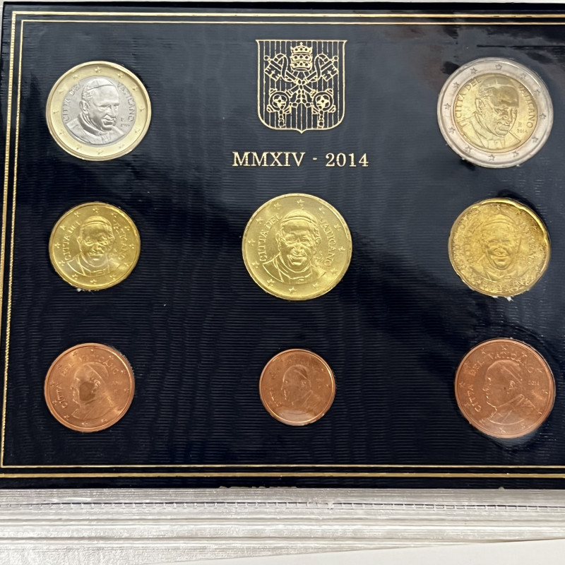 Vaticano. Monetazione in Euro. Papa Francesco. Divisionale 2014. FDC