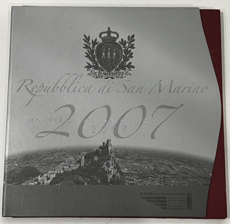 SAN MARINO. Monetazione in Euro. Divisionale 2007. FDC