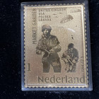 OLANDA. Riproduzione in oro 24 carati di francobollo 2019 - commemorativo seconda guerra mondiale.