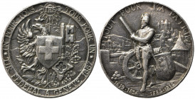 SVIZZERA. Ginevra Medaglia 1887 Ag (37,37 g - 45 mm). BB