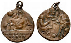 MEDAGLIE SATIRICHE. Pio X (1903-1914). Medaglia 1911 L'ASINO (rivista politica 1892-1925). AE (6.74 g - 24.6 mm). NEL XX ANNIVERSARIO L'ASINO AI SUOI ...