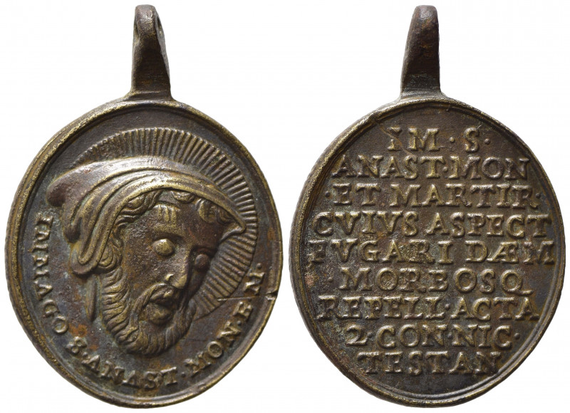 MEDAGLIA RELIGIOSA Sant'Anastasio AE (9,51 g). SPL