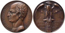 MEDAGLIA Lazzaro Spallanzani - XIV Congresso di Fisiologia 1932. AE (80,56 g - 51 mm). SPL