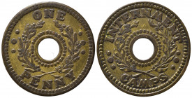 AUSTRALIA. Gettone Campi di prigionia Seconda guerra mondiale - One penny Internments Camps WW2. AE (3,61 g). SPL
