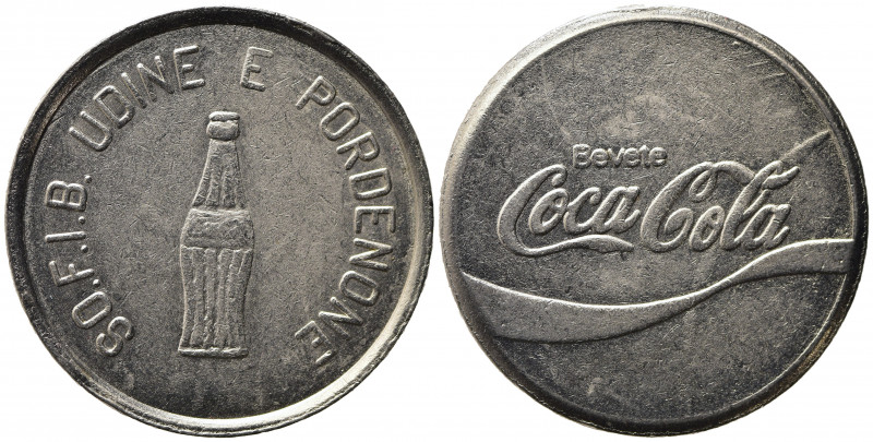 UDINE E PORDENONE. Gettone SO.F.I.B. Coca Cola. Ni (7,74 g). qFDC