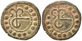 Tessera Mercantile XIII-XIV sec. AE (3,84 g). BB
