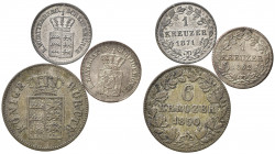 GERMANIA. Stati preunitari. Lotto di 3 monete da catalogare. BB-SPL