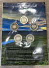 GERMANIA. Folder con 5 monete da 5 euro 2019. FDC