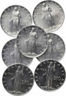 VATICANO. Pio XII. Lotto di 7 monete da 10 lire. FDC