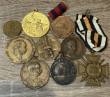 MEDAGLIE. Lotto di 9 medaglie militari