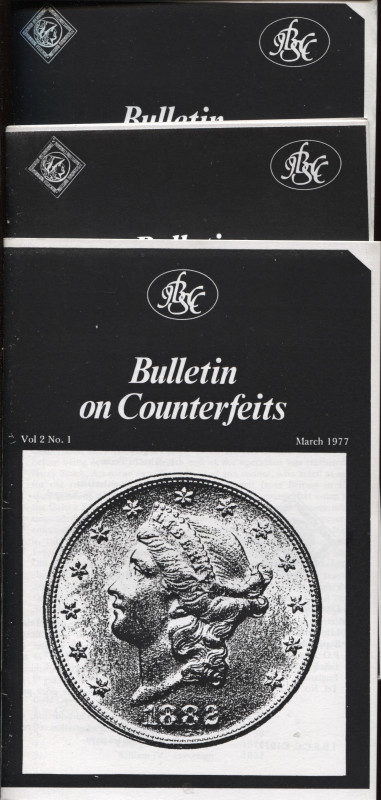 A.A.V.V. – Bulletin on counterfeits. Vol. II. 1977. 3 fascicoli. N 1 - 3 - 4-. C...