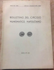 Bollettino del Circolo Numismatico Napoletano. Anno LXII-LXIII Gennaio-Dicembre 1977-1978. Brossura ed. pp. 124, tavv. IV in b/n, ill. in b/n. Dall' I...