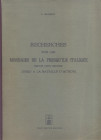 SAMBON L. - Recherches sur les monnaies de la presqu' ile italique, depuis leur origine jusqu'a la bataille d' Actum. Reprint, Bologna, 1967. pp. 374,...