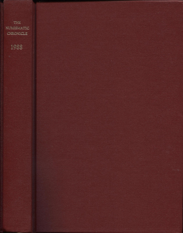 A.A.V.V. The Numismatic Chronicle. London, 1988. Pp. 294 + XXXV, tavv. 40, ill. ...