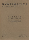 A.A.V.V., Santamaria P. & P. Numismatica. Anno II N° 2, Marzo-Aprile. Roma 1936. Pp. 31-52, ill. nel testo. Indice: - MAGNAGUTI A. Dallo statere al du...