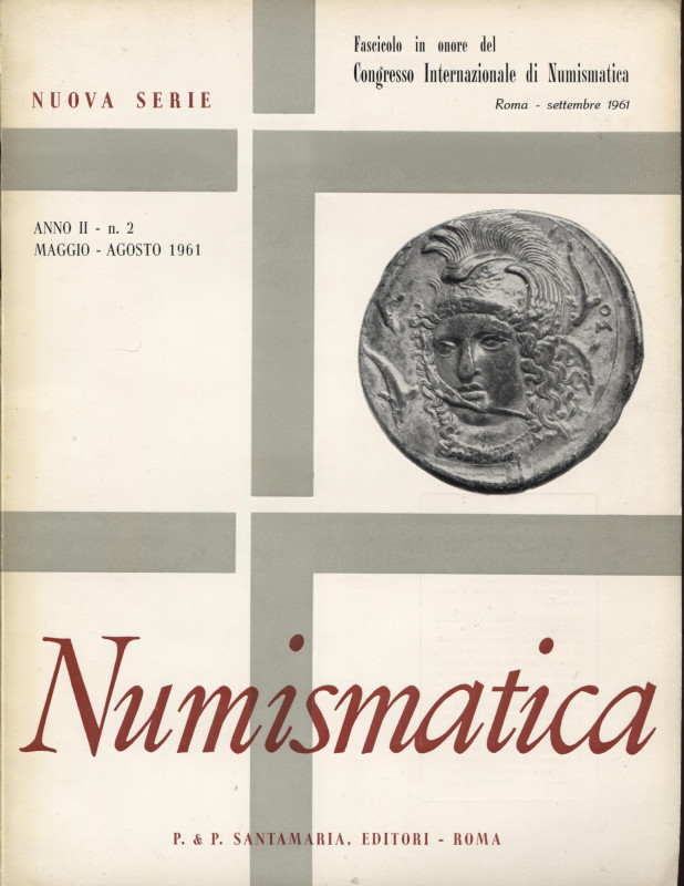 A.A.V.V., Santamaria P. & P. Numismatica. Anno II. N° 1, Maggio-Agosto. Roma, 19...