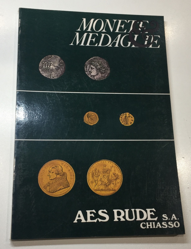 Aes Rude Monete e Medaglie. Chiasso 03-04 Novembre 1978. Brossura ed. pp. 63, lo...