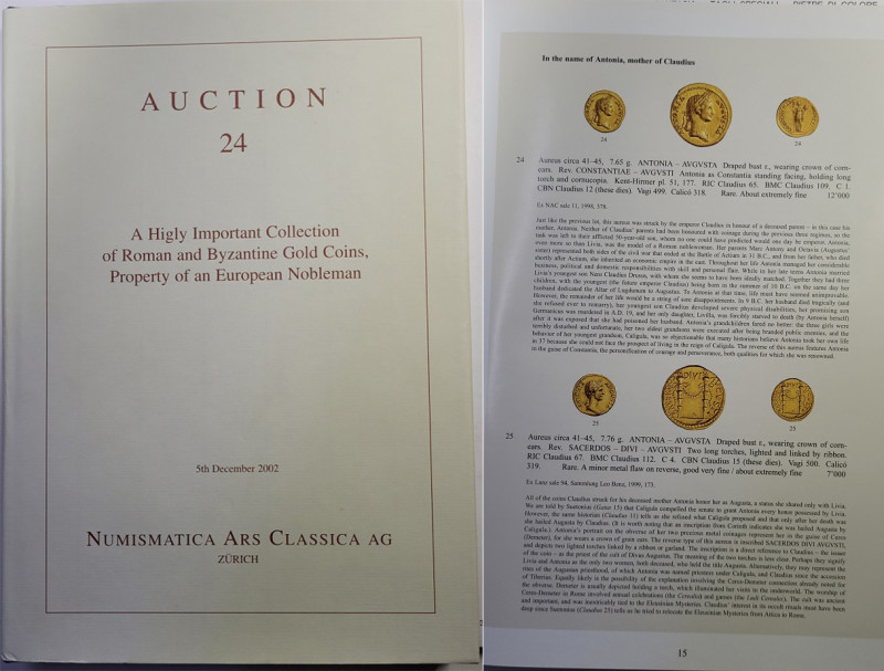 NAC 24 - A Higly Important Collection of Roman and Byzantne Gold Coins. Pp. 199,...