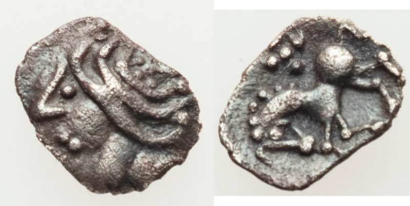 CENTRAL EUROPE. Vindelici. 2nd-1st centuries BC. AR quarter-quinarius (10mm, 0.3...
