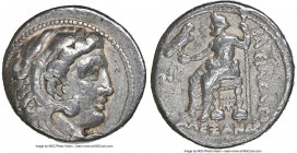 MACEDONIAN KINGDOM. Alexander III the Great (336-323 BC). AR tetradrachm (25mm, 16.92 gm, 1h). NGC Fine 5/5 - 4/5. Lifetime issue of Myriandrus or Iss...