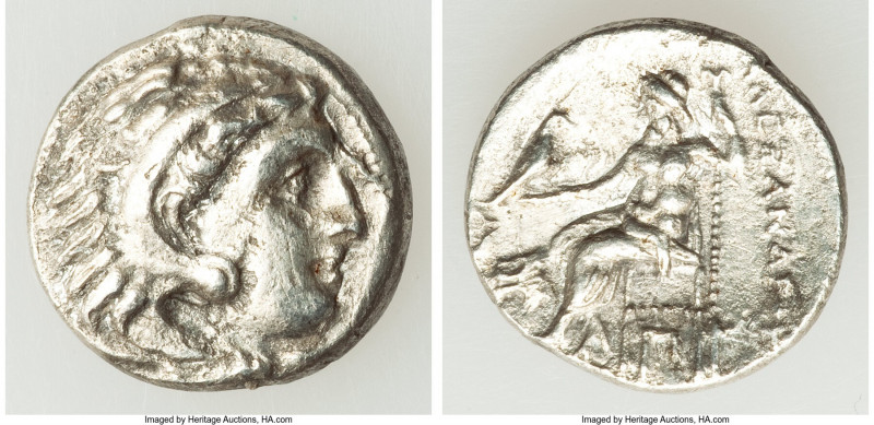 MACEDONIAN KINGDOM. Alexander III the Great (336-323 BC). AR drachm (16mm, 4.03 ...