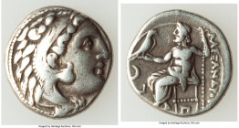 MACEDONIAN KINGDOM. Alexander III the Great (336-323 BC). AR drachm (17mm, 4.14 gm, 1h). Choice VF, scratches. Posthumous issue of 'Colophon', ca. 310...