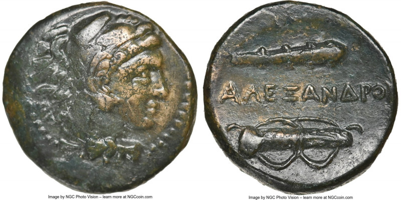 MACEDONIAN KINGDOM. Alexander III the Great (336-323 BC). AE unit (18mm, 3h). NG...