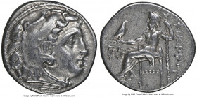 MACEDONIAN KINGDOM. Philip III Arrhidaeus (323-317 BC). AR drachm (17mm, 10h). NGC Choice VF. Lifetime issue of Colophon, ca. 323-319 BC. Head of Hera...