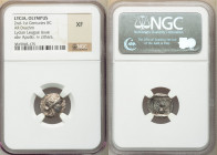 LYCIAN LEAGUE. Olympus. Pseudo-League Issue. Ca. 2nd-1st centuries BC. AR drachm (14mm, 12h). NGC XF. Period II, Series 2, ca. 100-88 BC. Laureate bus...