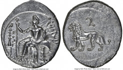 CILICIA. Tarsus. Mazaeus, as Satrap (ca. 361-328 BC). AR stater (24mm, 10.57 gm, 6h). NGC MS 3/5 - 3/5, brushed. B'LTRZ (Aramaic), Baaltars seated lef...
