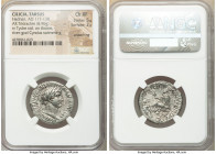 CILICIA. Tarsus. Hadrian (AD 117-138). AR tridrachm (30mm, 8.96 gm, 1h). NGC Choice XF 5/5 - 2/5, smoothing. ΑΥΤ ΚΑΙ ΘΕ ΤΡA ΠΑΡ ΥΙ ΘΕ ΝΕΡ ΥΙ ΤΡΑ ΑΔΡΙΑ...