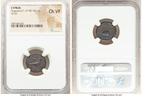 CYPRUS. Pseudo-Autonomous Issue, during the time of Augustus (27 BC-AD 14). AE (18mm, 9h). NGC Choice VF. Capricorn right; star above / Scorpion seen ...
