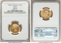 Victoria gold "Shield" Sovereign 1886-S AU58 NGC, Sydney mint, KM6. AGW 0.2355 oz. 

HID09801242017

© 2022 Heritage Auctions | All Rights Reserve...