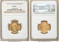 Christian IX gold 20 Kroner 1877 (h)-CS MS65 NGC, Copenhagen mint, KM791.1. AGW 0.2593 oz. 

HID09801242017

© 2022 Heritage Auctions | All Rights...