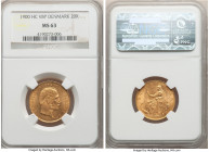 Christian IX gold 20 Kroner 1900 (h)-VBP MS63 NGC, Copenhagen mint, KM791.2. AGW 0.2593 oz. 

HID09801242017

© 2022 Heritage Auctions | All Right...