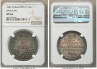 Hamburg. Free City 32 Schilling 1809-CAIG MS64 NGC, KM537. Rose-gray toning with aqua and gold highlights. 

HID09801242017

© 2022 Heritage Aucti...