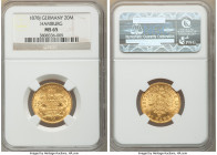 Hamburg. Free City gold 20 Mark 1878-J MS65 NGC, Hamburg mint, KM602. Displaying luminous cartwheel brilliance. 

HID09801242017

© 2022 Heritage ...