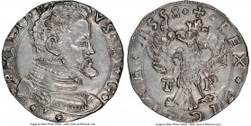 Sicily. Philip II of Spain 4 Tari 1558 T-P UNC Details (Cleaned) NGC, Messina mint, Varesi-317/3. 

HID09801242017

© 2022 Heritage Auctions | All...