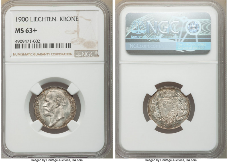 Johann II Krone 1900 MS63+ NGC, KM-Y2.

HID09801242017

© 2022 Heritage Auct...